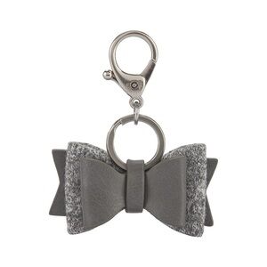 Itzy Ritzy Gray Bow Keychain Accessory
